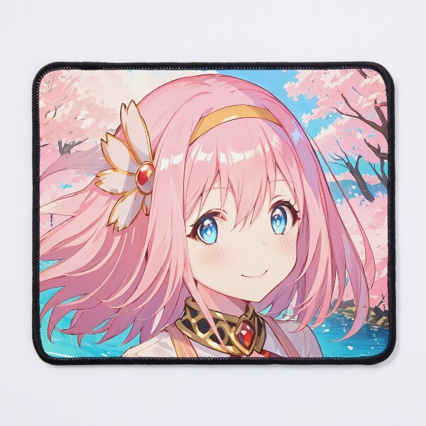 Item preview, Copy of Mayoi Hachikuji Bakemonogatari Playful Blue Sky BackpackYui Princess Connect Anime Girl Sakura Bloom Riverside Scene designed and sold by TanglenRabbit.