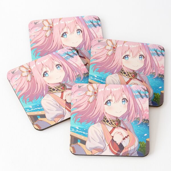 Item preview, Copy of Mayoi Hachikuji Bakemonogatari Playful Blue Sky BackpackYui Princess Connect Anime Girl Sakura Bloom Riverside Scene designed and sold by TanglenRabbit.