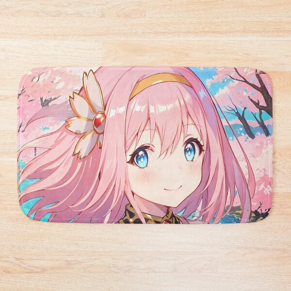 Item preview, Copy of Mayoi Hachikuji Bakemonogatari Playful Blue Sky BackpackYui Princess Connect Anime Girl Sakura Bloom Riverside Scene designed and sold by TanglenRabbit.