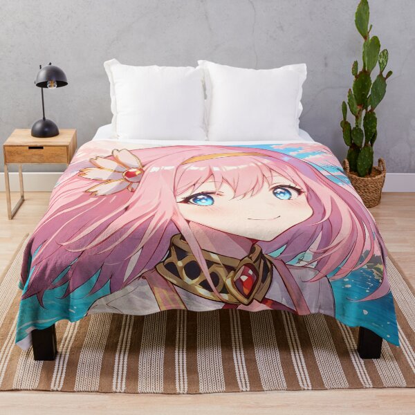 Item preview, Copy of Mayoi Hachikuji Bakemonogatari Playful Blue Sky BackpackYui Princess Connect Anime Girl Sakura Bloom Riverside Scene designed and sold by TanglenRabbit.