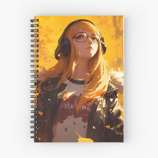 Item preview, Futaba Sakura Persona 5 Headphones Autumn Golden Vibes designed and sold by earlobejerk.