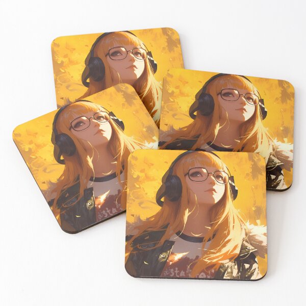 Item preview, Futaba Sakura Persona 5 Headphones Autumn Golden Vibes designed and sold by earlobejerk.
