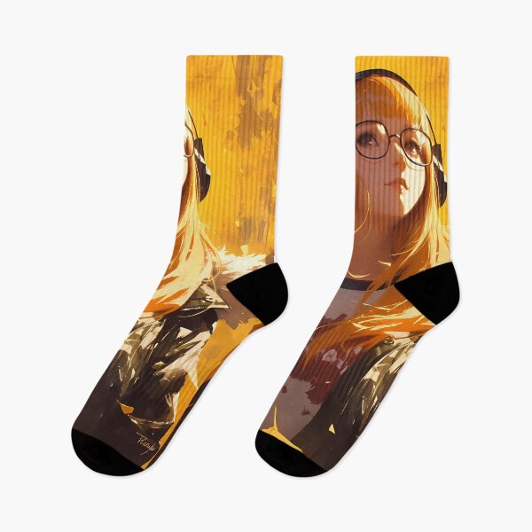 Item preview, Futaba Sakura Persona 5 Headphones Autumn Golden Vibes designed and sold by earlobejerk.
