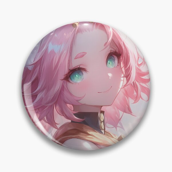 Item preview, Diona Genshin Impact Cherry Blossom Cat Ears Pink Hair Smile designed and sold by earlobejerk.