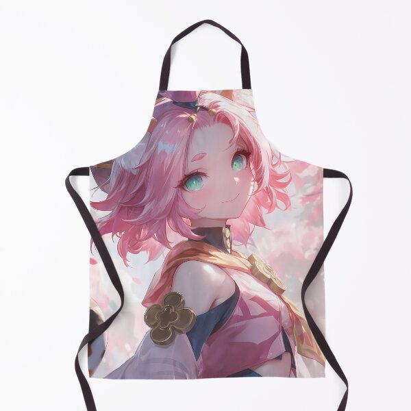 Item preview, Diona Genshin Impact Cherry Blossom Cat Ears Pink Hair Smile designed and sold by earlobejerk.