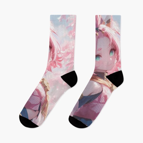 Item preview, Diona Genshin Impact Cherry Blossom Cat Ears Pink Hair Smile designed and sold by earlobejerk.