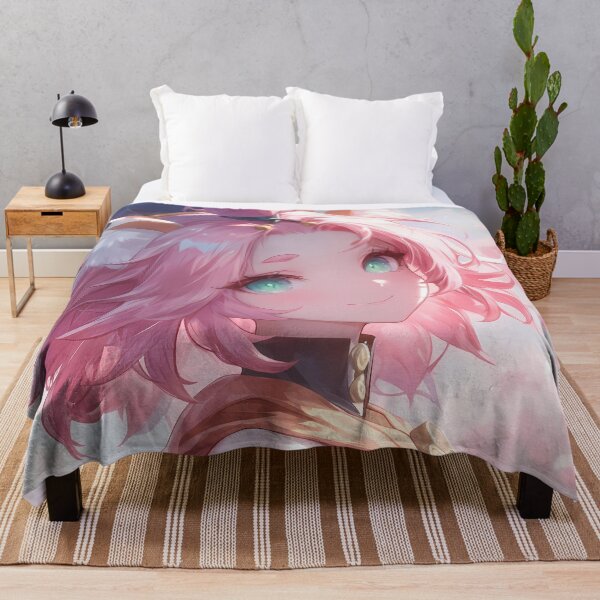 Item preview, Diona Genshin Impact Cherry Blossom Cat Ears Pink Hair Smile designed and sold by earlobejerk.