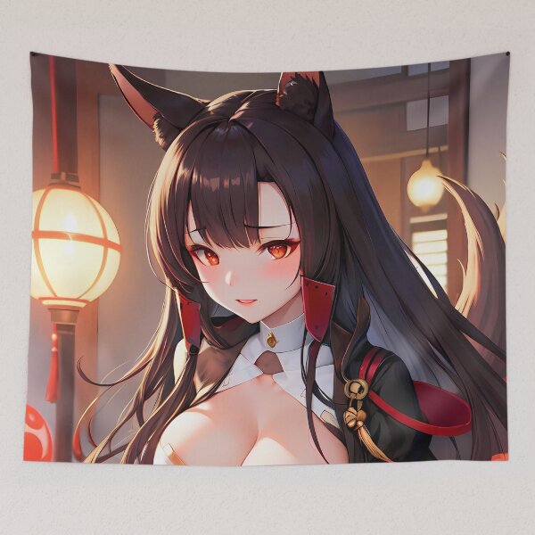 Item preview, Akagi Azur Lane Lantern Shrine Kitsune Moment designed and sold by TanglenRabbit.