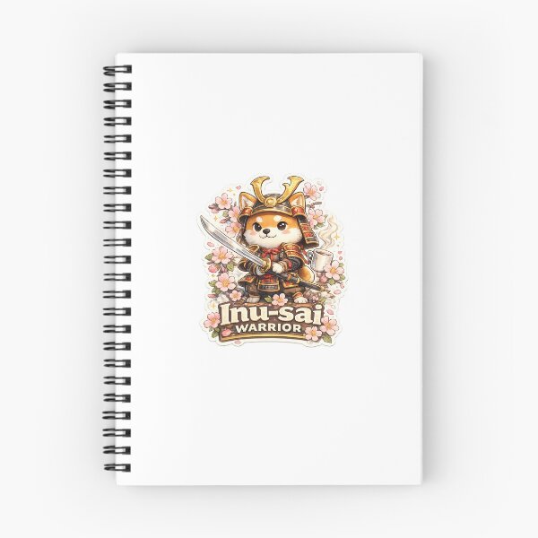 Item preview, Adorable Shiba Inu Samurai Sticker designed and sold by SparkVault.