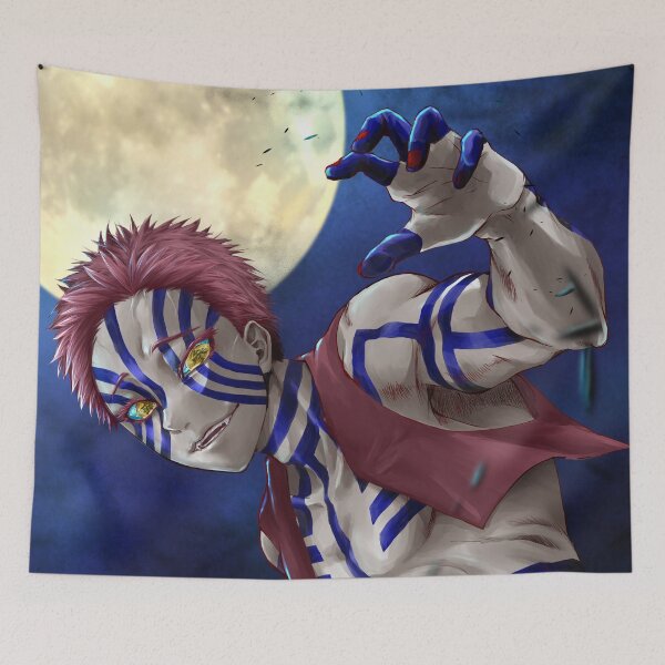 Item preview, Akaza Demon Slayer Moonlight Warrior Pose designed and sold by TanglenRabbit.