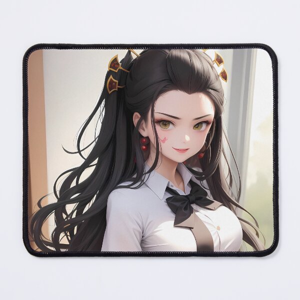 Item preview, Daki Demon Slayer Black Ribbon School Look Elegant Smile designed and sold by TanglenRabbit.