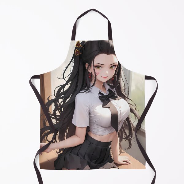 Item preview, Daki Demon Slayer Black Ribbon School Look Elegant Smile designed and sold by TanglenRabbit.