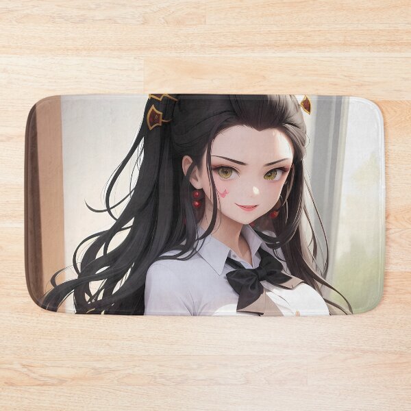 Item preview, Daki Demon Slayer Black Ribbon School Look Elegant Smile designed and sold by TanglenRabbit.