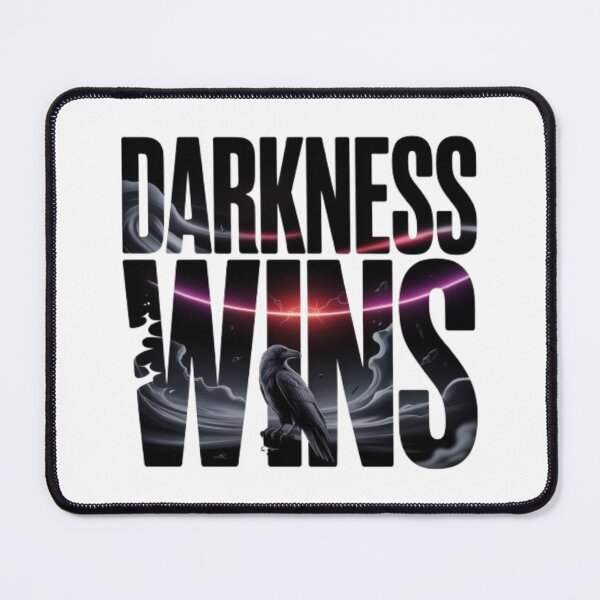 Item preview, Darkness Wins – Dark Raven Storm Typography Screen Print Design designed and sold by NewUSShop.