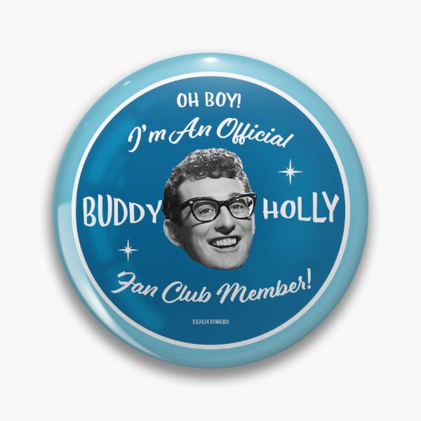 Item preview, Buddy Holly Fan Club Blue designed and sold by Normbot2000.