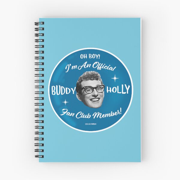 Item preview, Buddy Holly Fan Club Blue designed and sold by Normbot2000.
