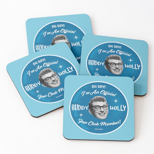 Item preview, Buddy Holly Fan Club Blue designed and sold by Normbot2000.