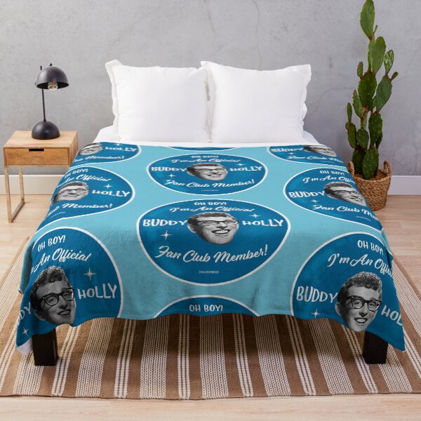 Item preview, Buddy Holly Fan Club Blue designed and sold by Normbot2000.