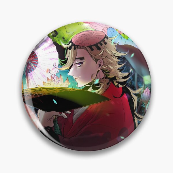 Item preview, Douma Demon Slayer Lotus Fan Portrait designed and sold by TanglenRabbit.