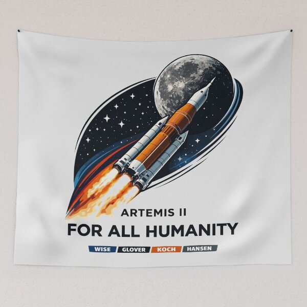 Item preview, Artemis II Moon Mission "For All Humanity" designed and sold by paulo silveira.