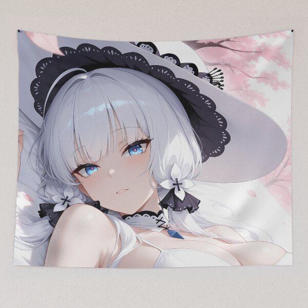 Item preview, Illustrious Azur Lane Cherry Blossom Wide Hat Pastel Serenity designed and sold by TanglenRabbit.