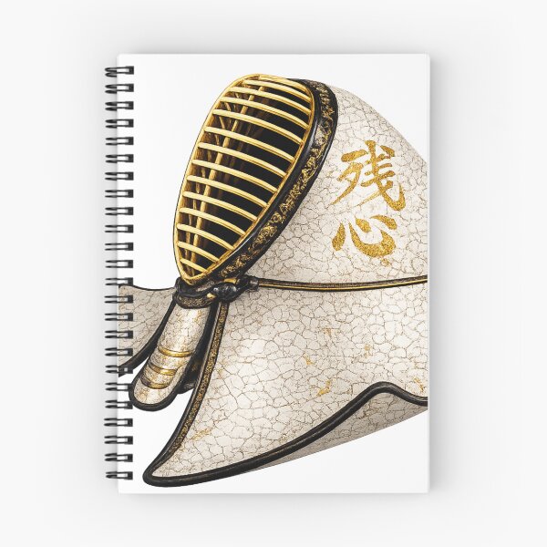 Item preview, BOGU: ZANSHIN Golden Calligraphy - 剣道防具「残心白磁」 designed and sold by NYAO-YUUKI.
