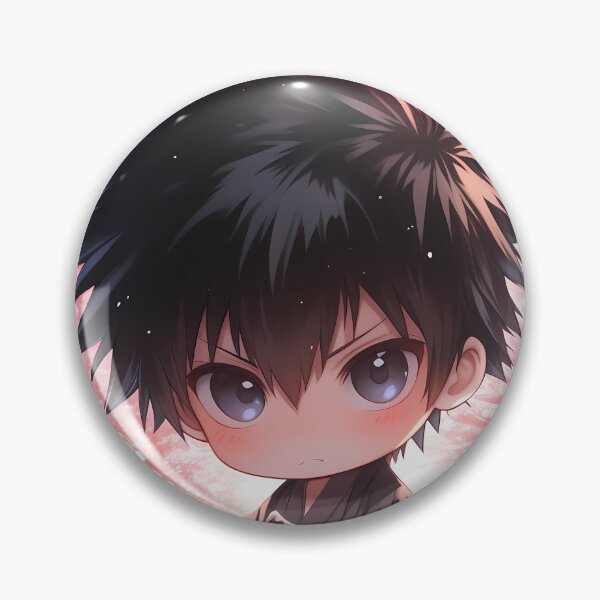 Item preview, Shinya Kogami Psycho Pass Cherry Blossom Chibi Samurai Style designed and sold by TanglenRabbit.