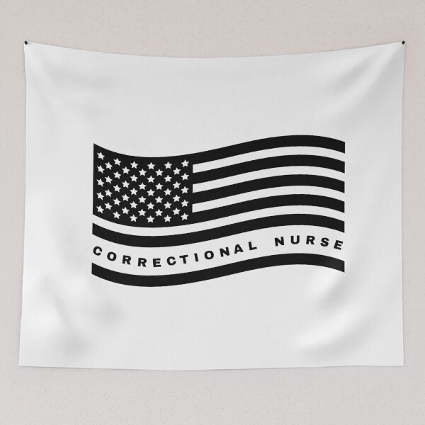 Item preview, Corrections Nurse Us Flag designed and sold by Dondonmart.