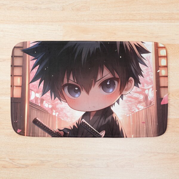 Item preview, Shinya Kogami Psycho Pass Cherry Blossom Chibi Samurai Style designed and sold by TanglenRabbit.