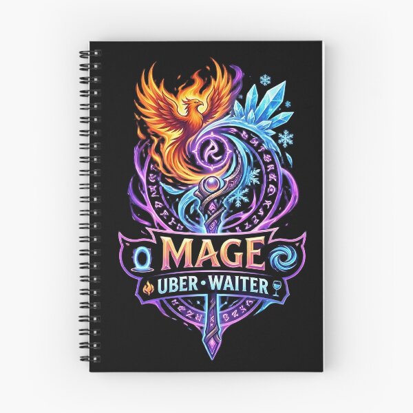 Item preview, Mage Class Crest: Uber & Waiter designed and sold by InspirAI.