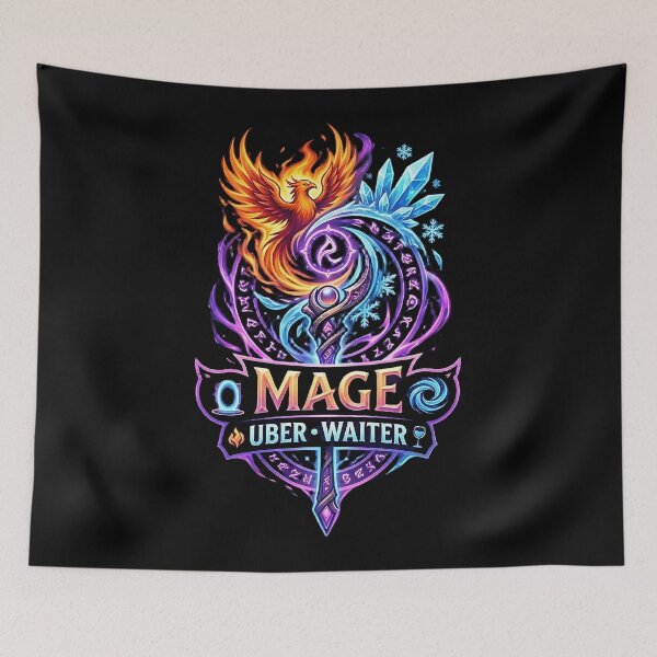Item preview, Mage Class Crest: Uber & Waiter designed and sold by InspirAI.