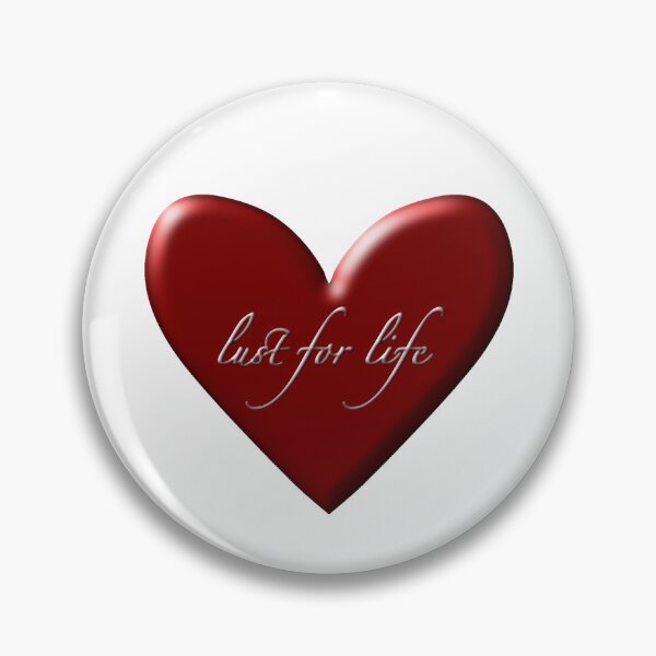 Item preview, ‘Lust for life’ Heart Sticker designed and sold by clubrosie.