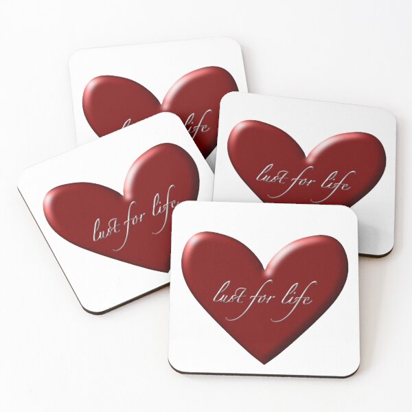 Item preview, ‘Lust for life’ Heart Sticker designed and sold by clubrosie.