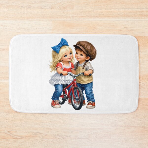 Item preview, Vintage Children on Bicycles: A Retro and Collaborative Duo designed and sold by CHRIST5000.