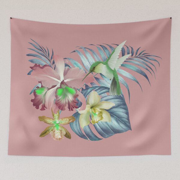 Item preview, botanical hummingbird woodland  designed and sold by letsgow8th.