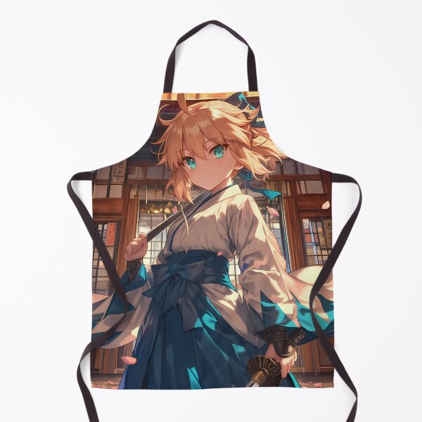 Artikelvorschau, Lancer Artoria Pendragon Fate Grand Order Kimono Spring Glow entworfen und verkauft von TanglenRabbit.