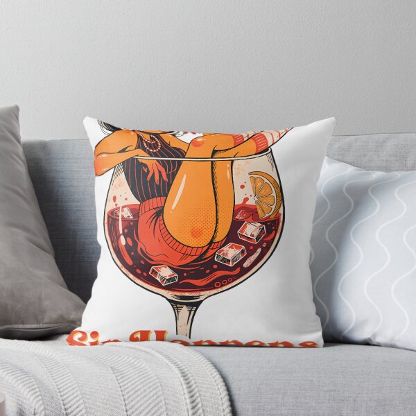 Item preview, A cartoon woman in a wine glass on transparent background designed and sold by Creative88Art.