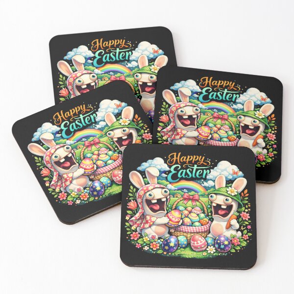 Item preview, Funny Easter Rabbids Style Bunnies – Happy Easter Cute Design designed and sold by DogLord.