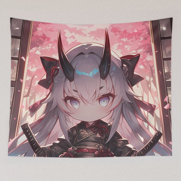 Item preview, Baobhan Sith Fate Grand Order Horned Kimono Chibi designed and sold by TanglenRabbit.