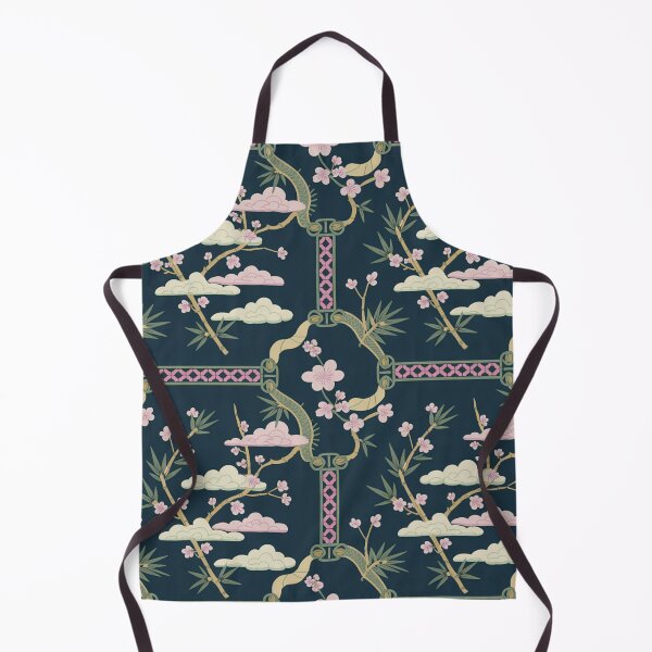 Item preview, Chinese Bamboo & Blossom Seamless Pattern – Traditional Oriental Design designed and sold by Midnight Veil Designs.