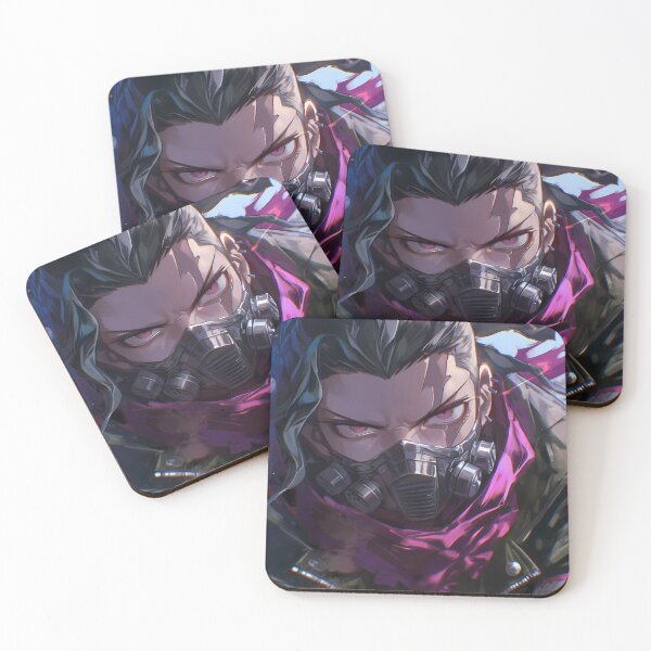 Item preview, Gundham Tanaka Danganronpa 2 Masked Streetwear Intense Purple Scarf designed and sold by TanglenRabbit.
