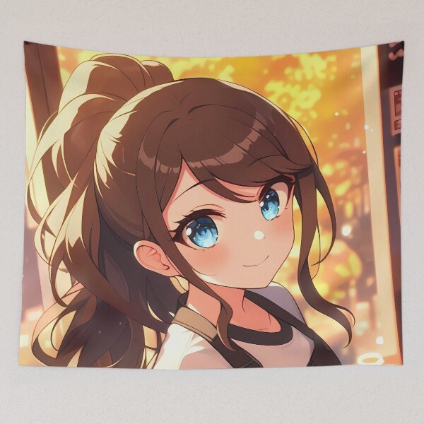 Item preview, Aoi Asahina Danganronpa Cafe Apron Warm Light Cute Ponytail designed and sold by TanglenRabbit.