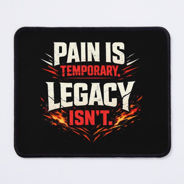 Item preview, Pain Is Temporary Legacy Is Forever Gym Grunge Stoic Pump Cover designed and sold by SoulFlex.
