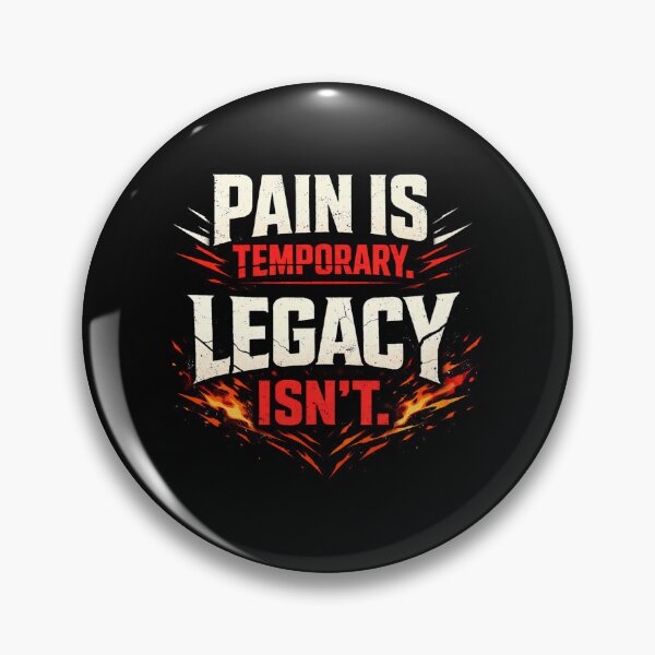 Item preview, Pain Is Temporary Legacy Is Forever Gym Grunge Stoic Pump Cover designed and sold by SoulFlex.