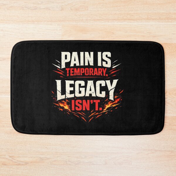 Item preview, Pain Is Temporary Legacy Is Forever Gym Grunge Stoic Pump Cover designed and sold by SoulFlex.