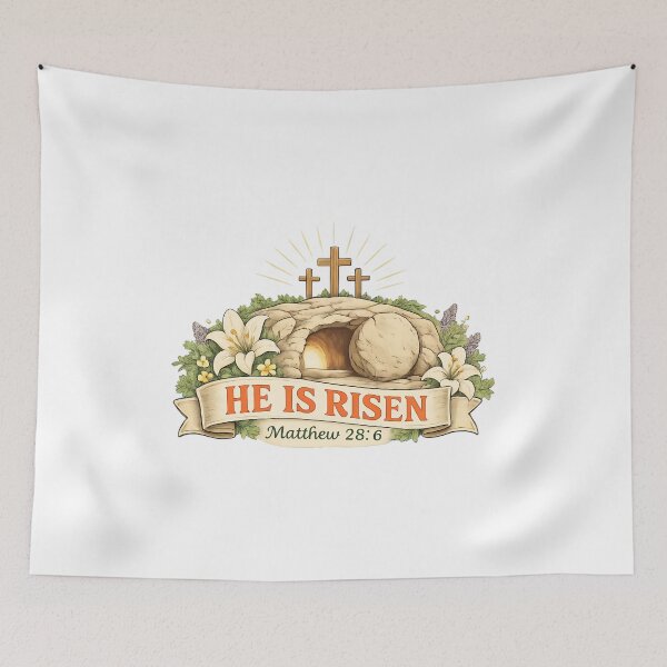 Item preview, He Is Risen Empty Tomb Easter Crosses designed and sold by OlyvieArt.