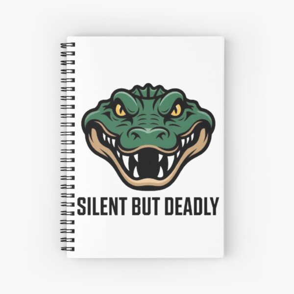 Item preview, Silent But Deadly – Fierce Alligator Mascot Screen Print Design designed and sold by NewUSShop.