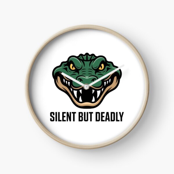 Item preview, Silent But Deadly – Fierce Alligator Mascot Screen Print Design designed and sold by NewUSShop.