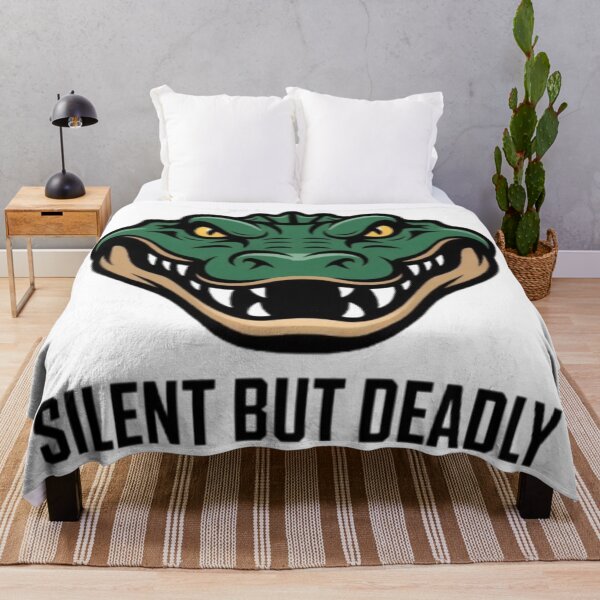 Item preview, Silent But Deadly – Fierce Alligator Mascot Screen Print Design designed and sold by NewUSShop.