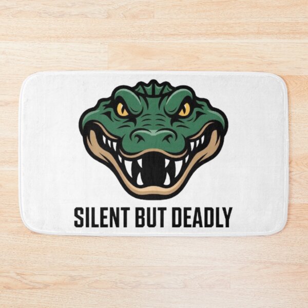 Item preview, Silent But Deadly – Fierce Alligator Mascot Screen Print Design designed and sold by NewUSShop.
